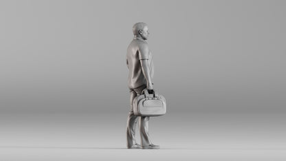 MM1352 Casual Man with Travel Bag