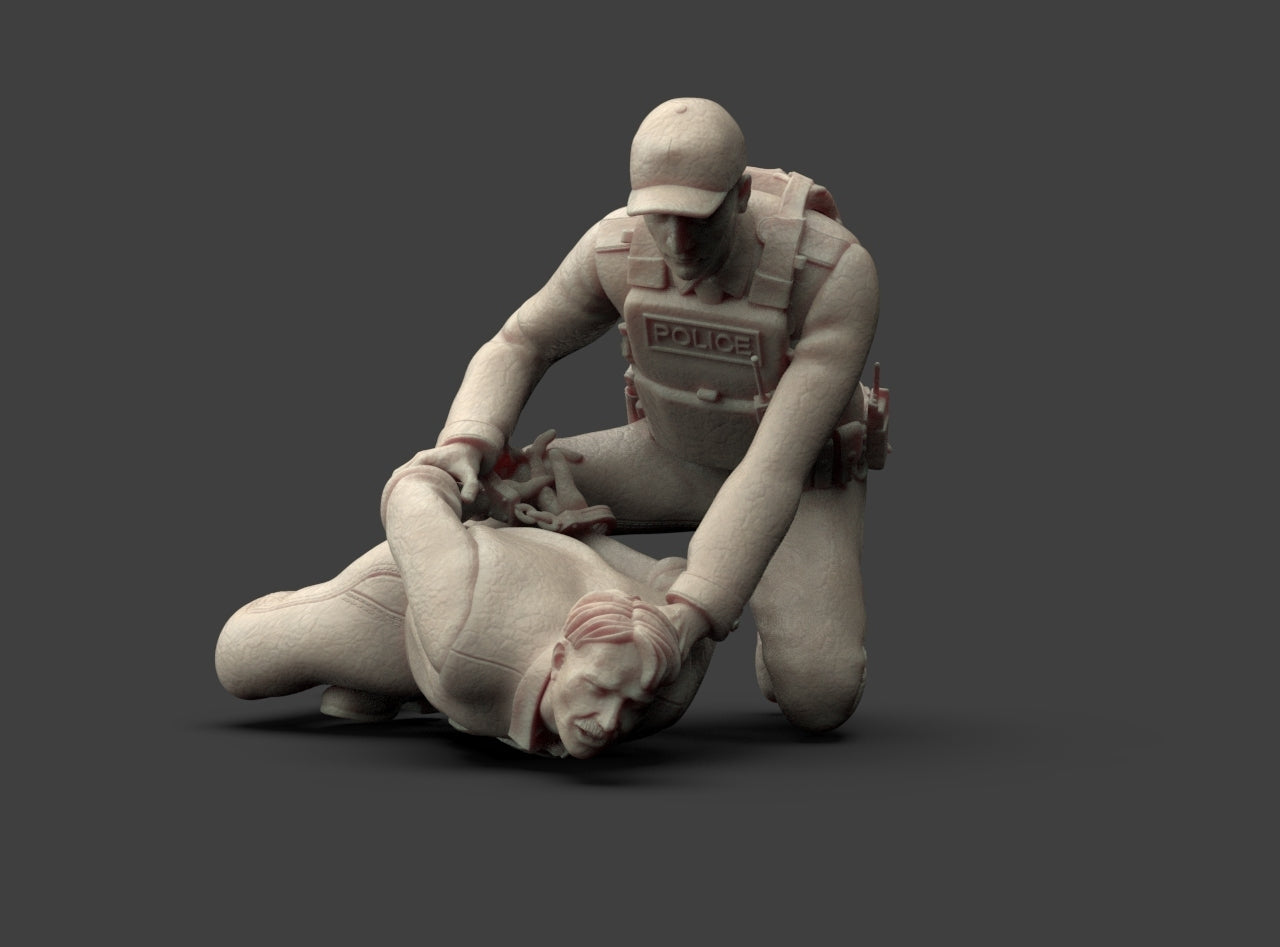 MM1223 Policeman Arresting Suspect