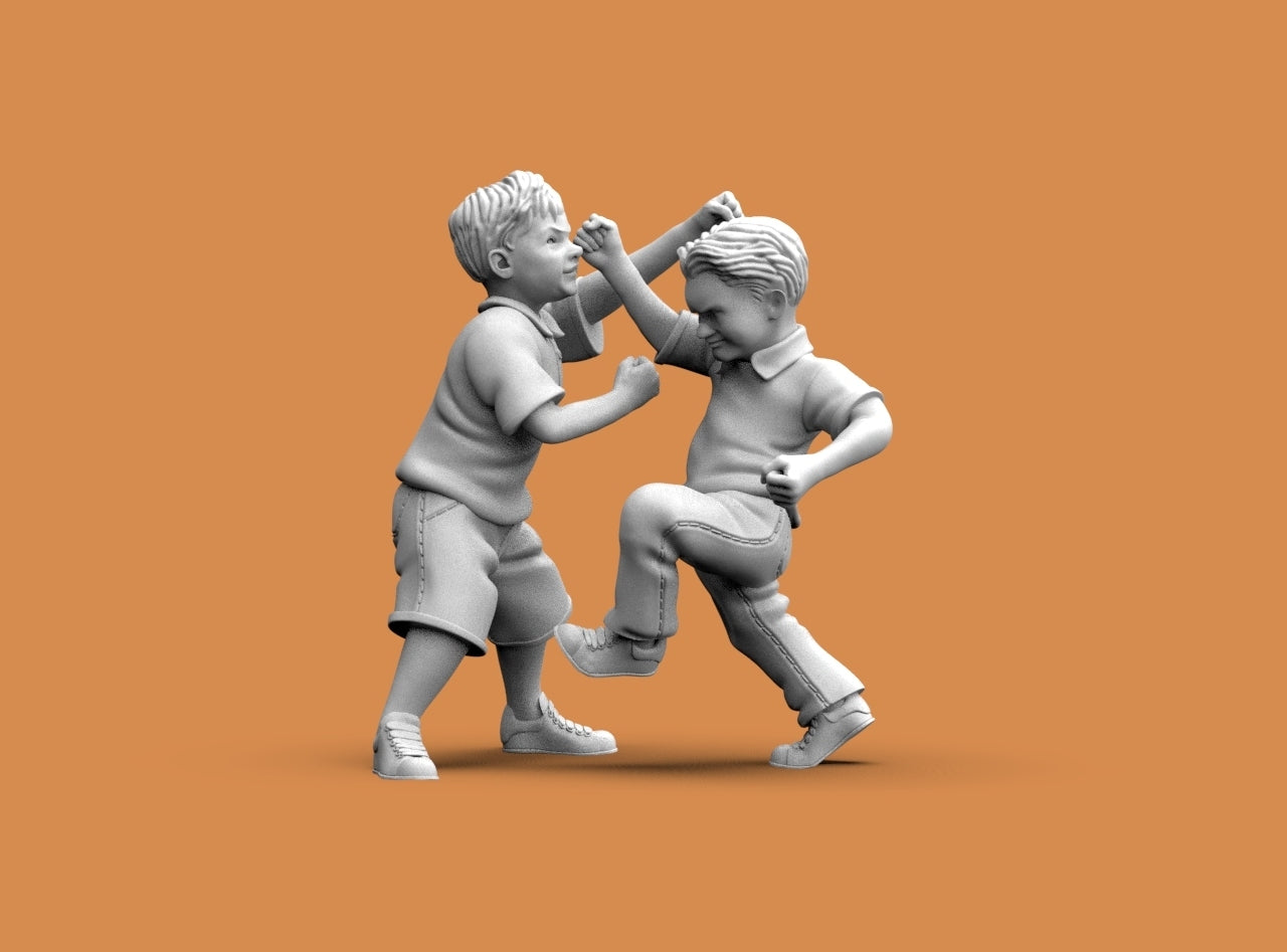 MM1393 Boys Fighting