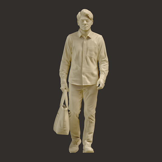MM4254 Male with Bag walking