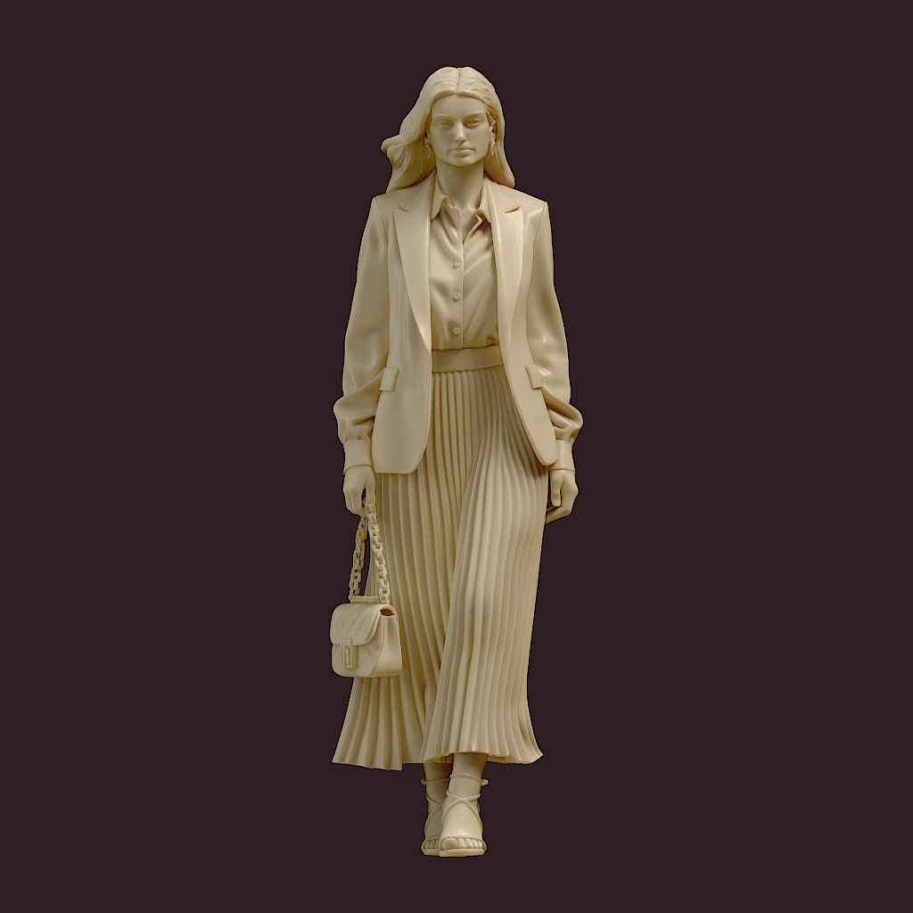 MM4191 Female in Pletted Skirt