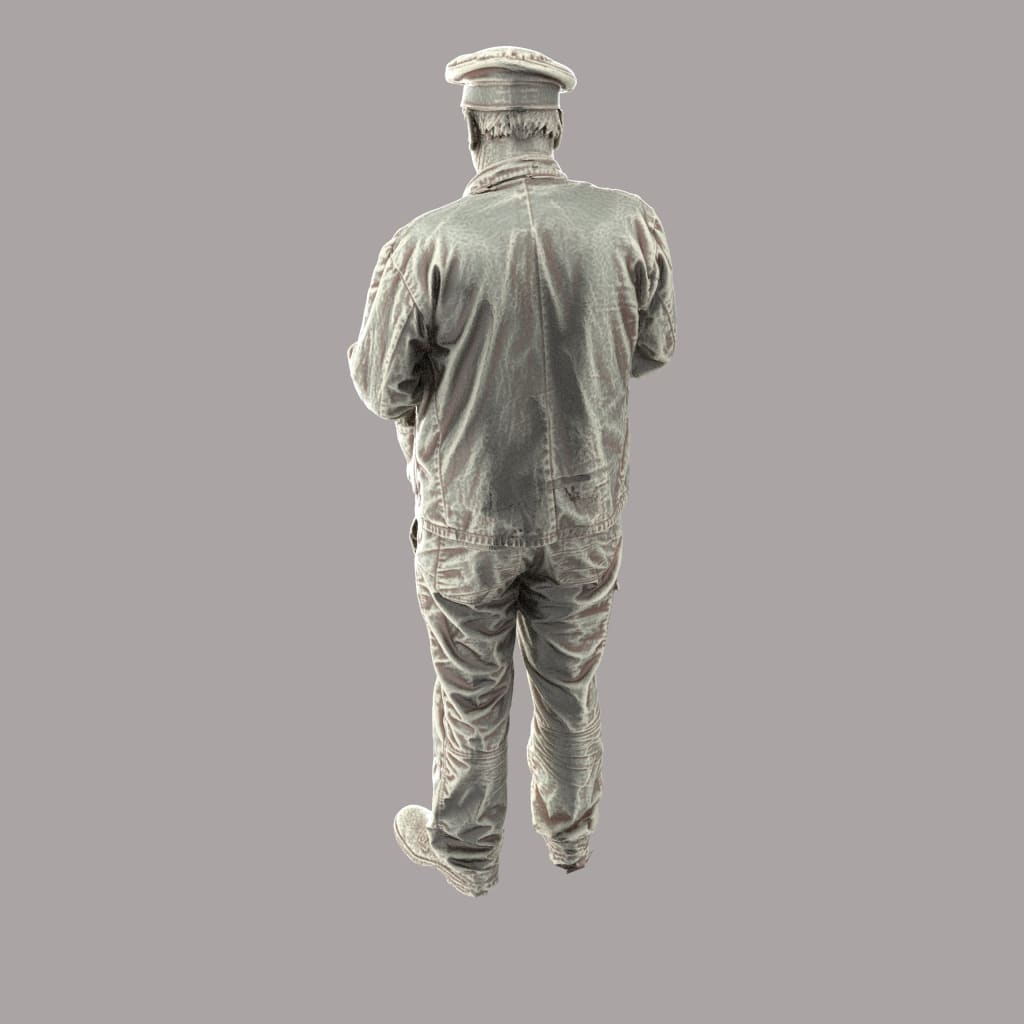 132s-0002 Train Driver/Steam Engine Mechanic Figure