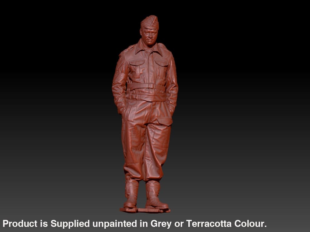 S3Ds0003 Ww2 Home Guard/Army Male Hands In Pockets Figure