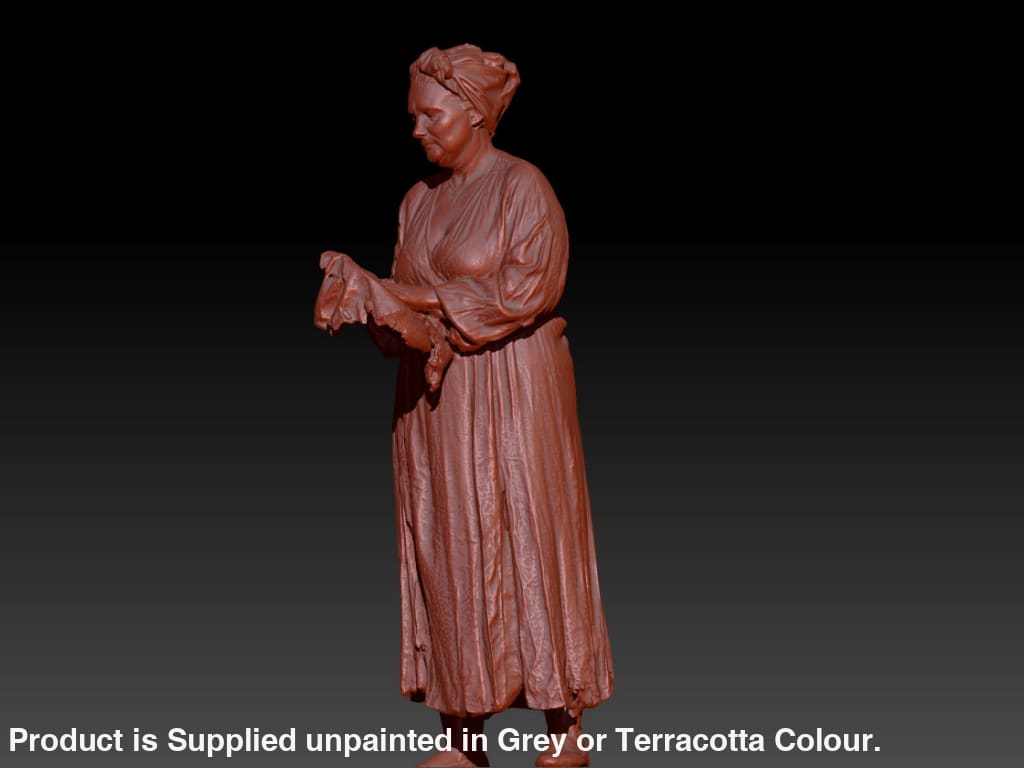 S3Ds0005 Housewife Drying Dish Figure