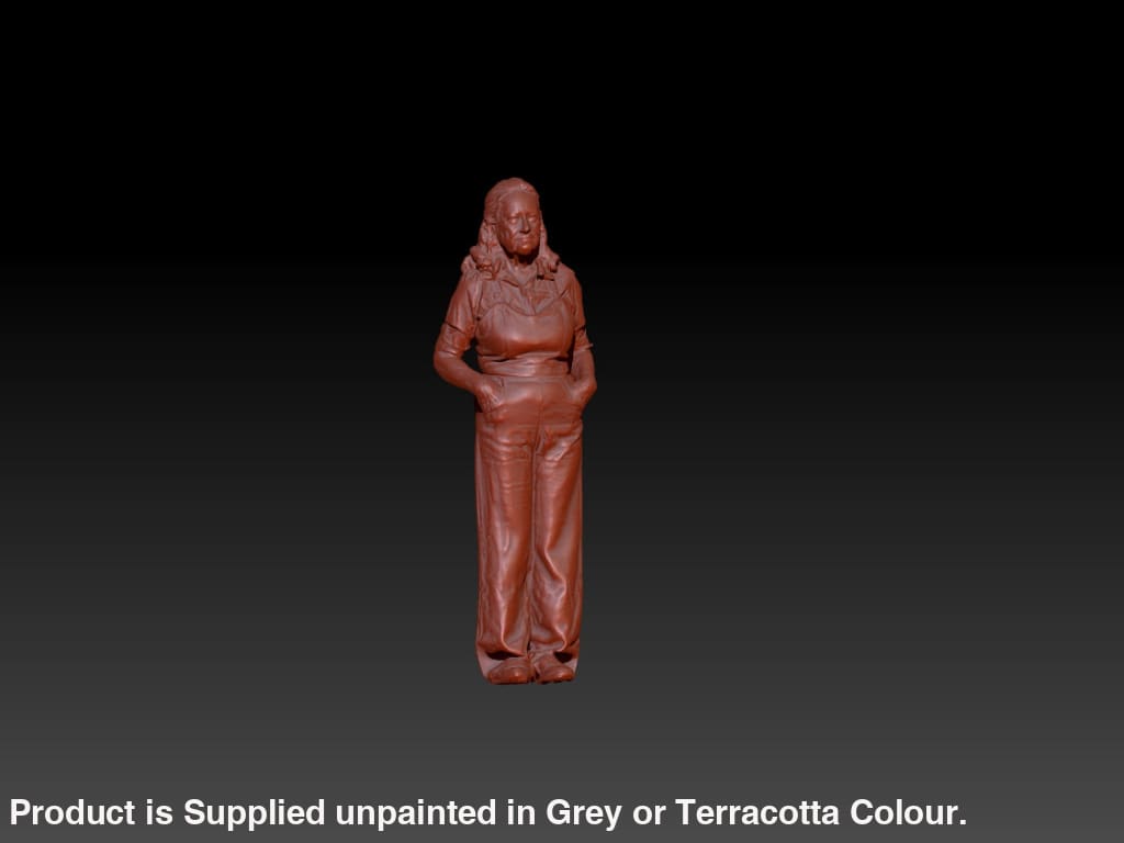 S3Ds0006 Lady In Dungarees Figure