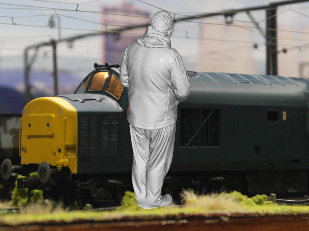 S3Ds0018 Male Waiting For Bus Or Train Figure