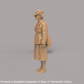 132s-0027 WW2 Girl in Uniform Figure
