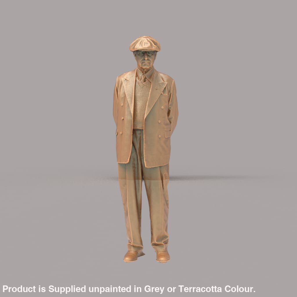 132s-0029 WW2 Older Gentleman Figure