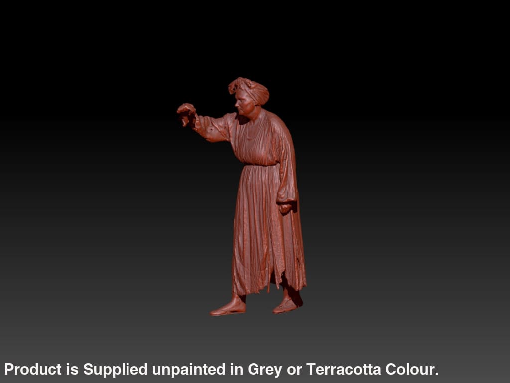 S3Ds0031 Forties Housewife Cleaning Windows Figure