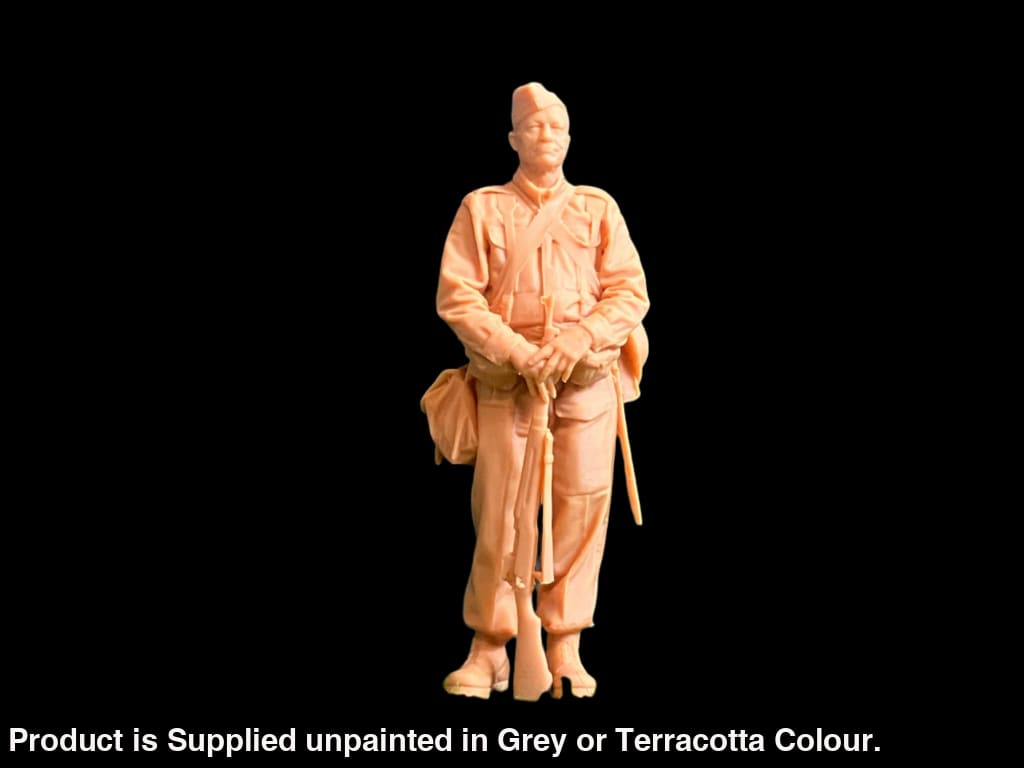 S3Ds0032 Ww2 Soldier And Rifle Figure