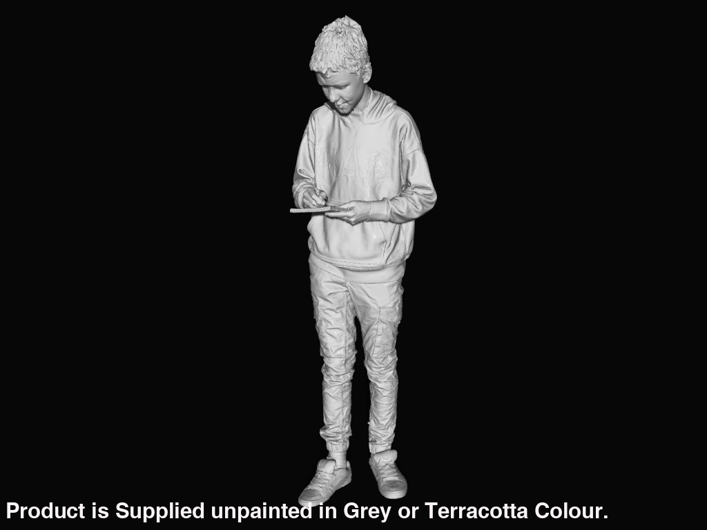 S3Ds0034 Young Lad Trainspotting Figure