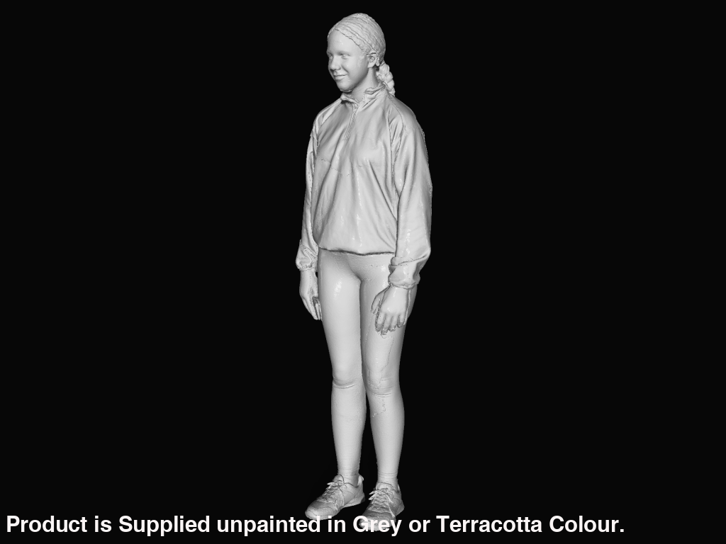 S3Ds0035 Young Girl With Mobile Phone Figure