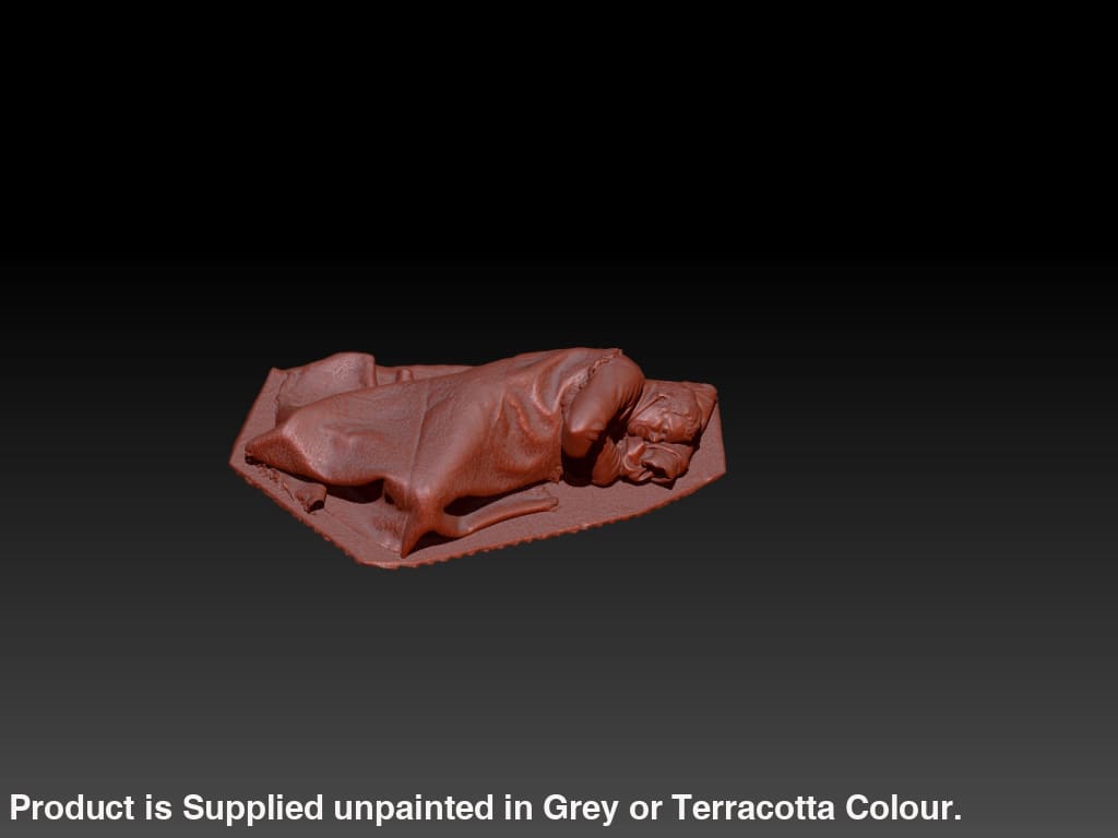 S3Ds0036 Sleeping Male/Casualty/Rough Sleeper Figure