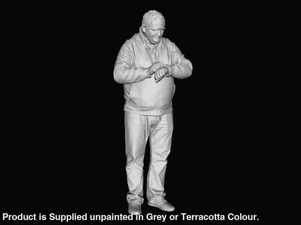 S3Ds0039 Male Checking Time Figure