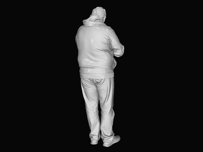 S3Ds0039 Male Checking Time Figure