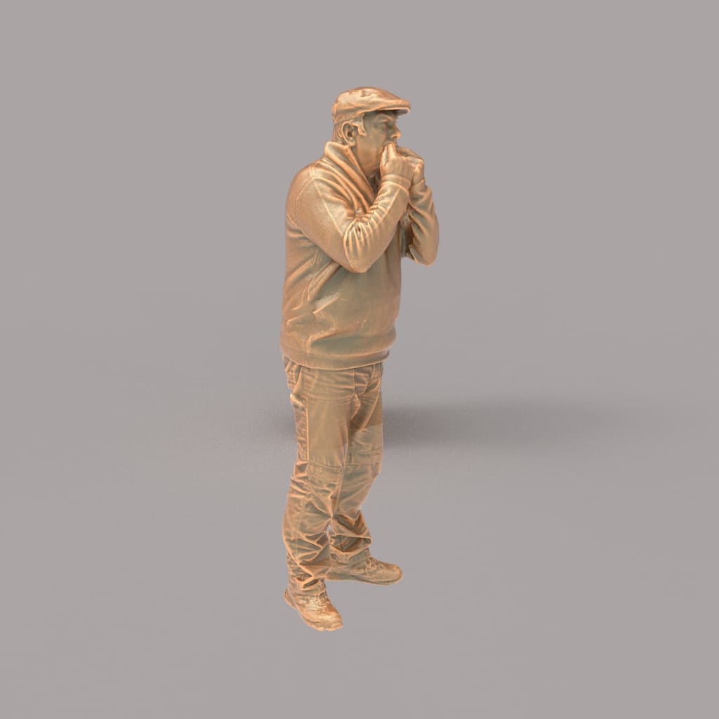 132s-0041 Whistling Farmer/Shepherd Figure