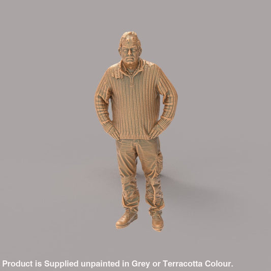 132s-0044 Grumpy Old Farmer Figure