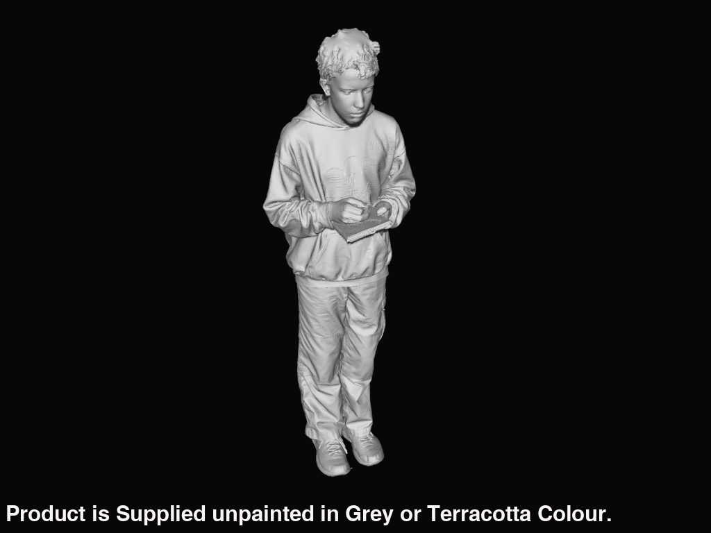 S3Ds0048 Young Train Spotter Figure