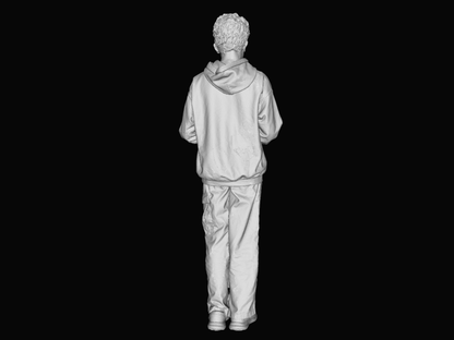 S3Ds0048 Young Train Spotter Figure
