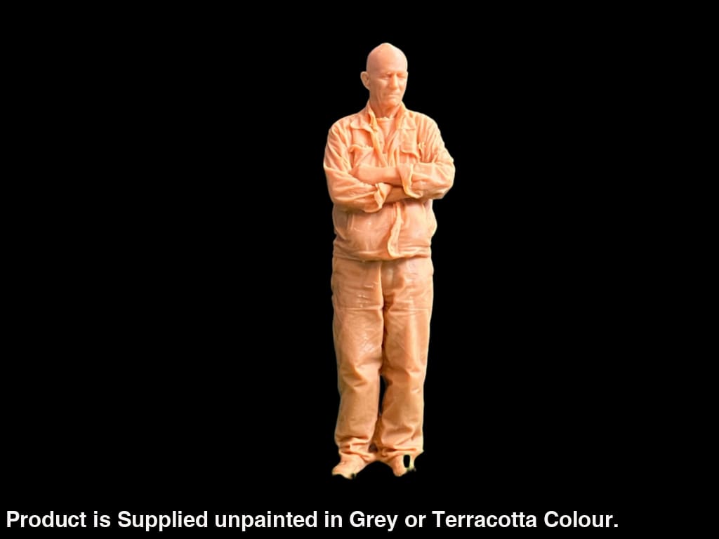 S3Ds0057 Train Worker In Overalls Figure