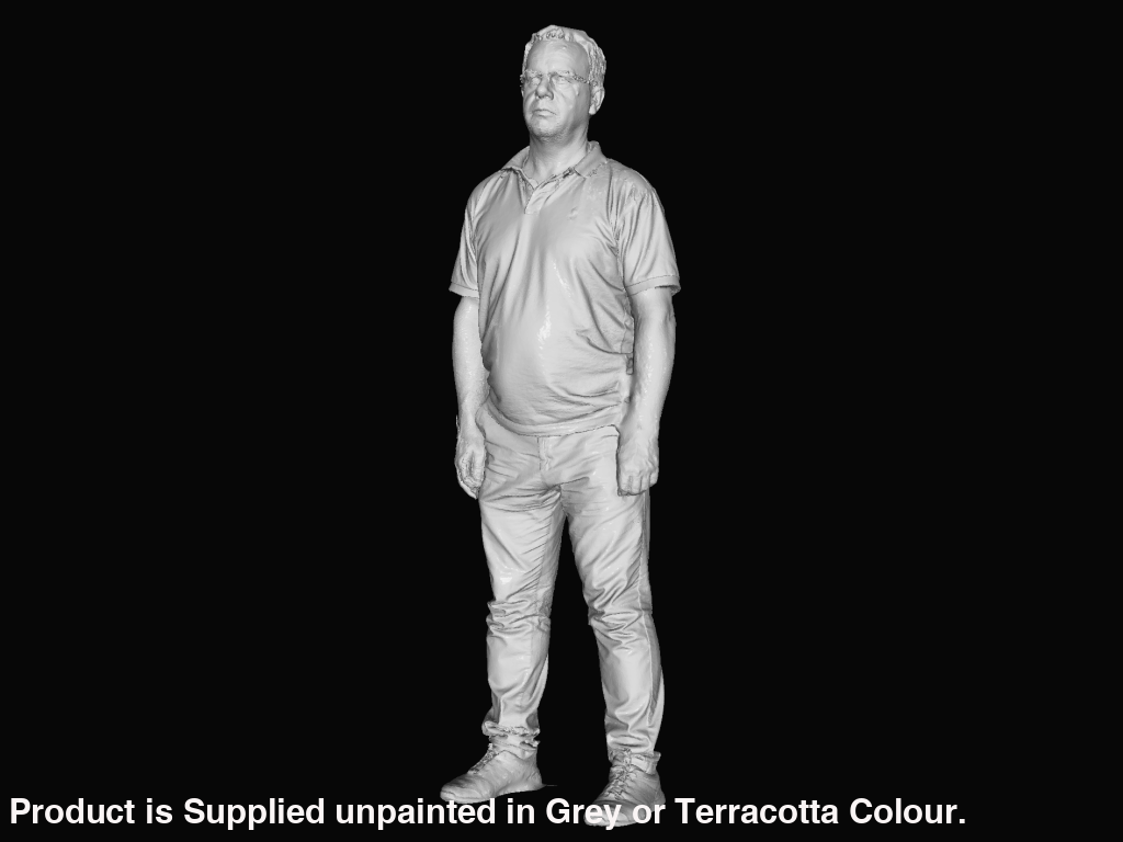 S3Ds0063 Male Waiting Arms By His Side Figure