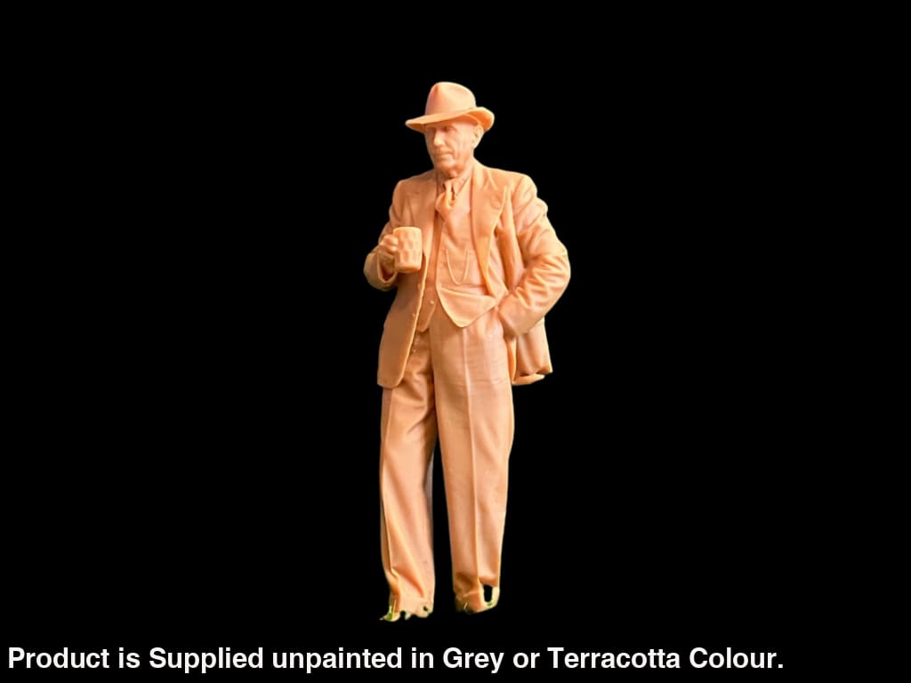 S3Ds0064 Male And Pint Mug Ww2 Era Figure