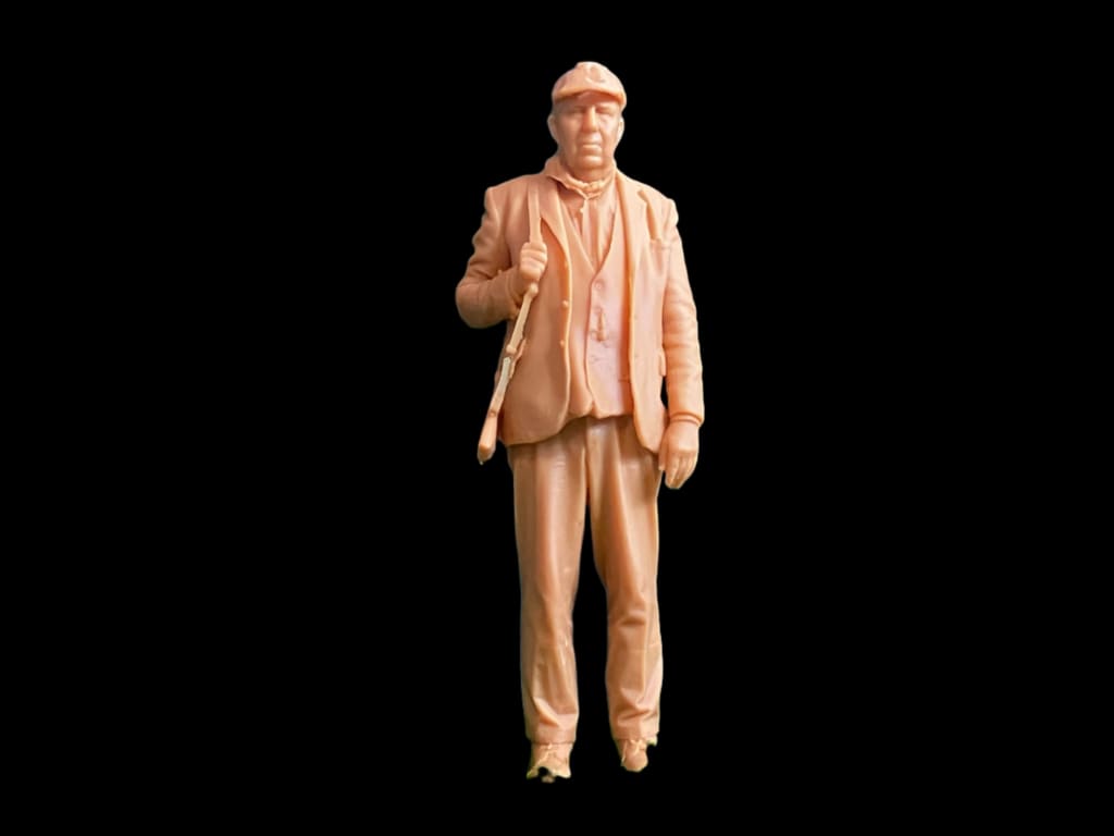 S3Ds0065 Ww2 Ldv Civilian And Shotgun Figure