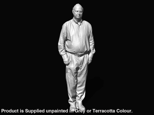 S3Ds0066 Older Gentleman Waiting For Train Figure