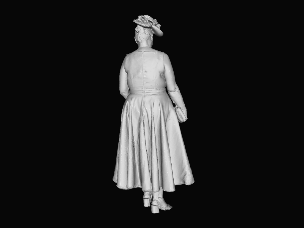 S3Ds0074 Well Dressed Lady At Wedding/Races Figure