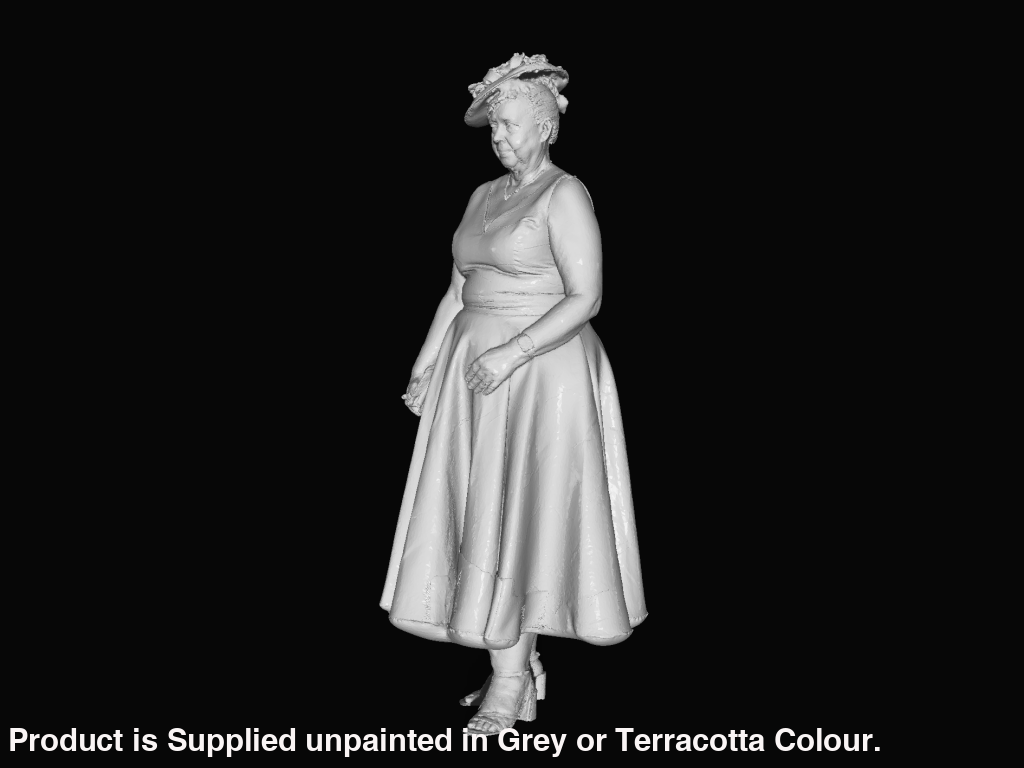 S3Ds0074 Well Dressed Lady At Wedding/Races Figure