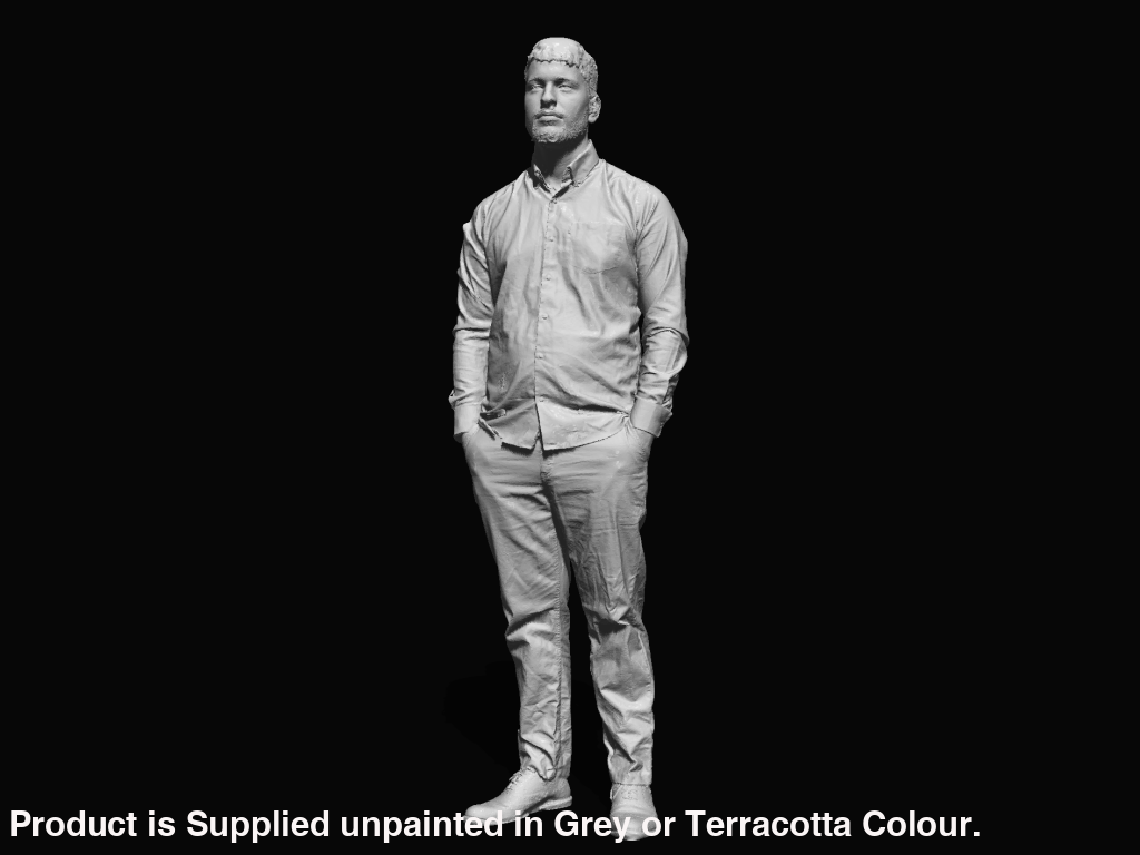 S3Ds0078 Male Wearing Shirt Figure