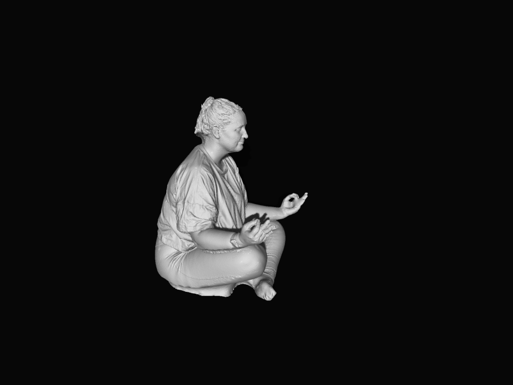 S3Ds0083 Yoga Girl Figure