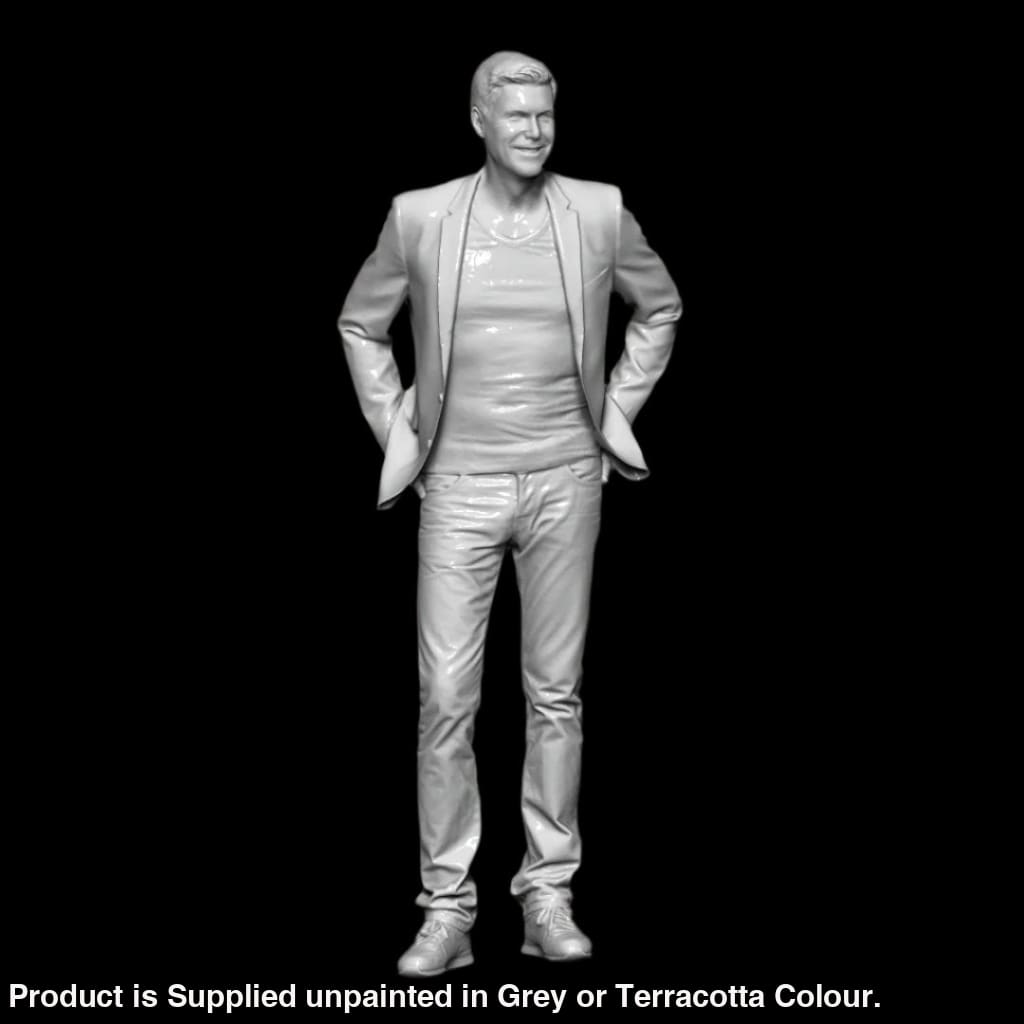 S3Ds0086 Male In Jacket And Teeshirt Figure