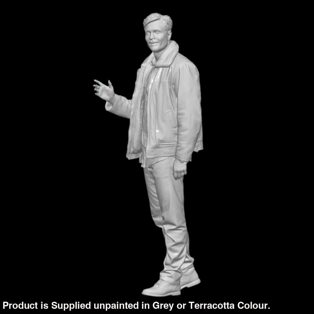 S3Ds0089 Male With Leather Jacket Figure