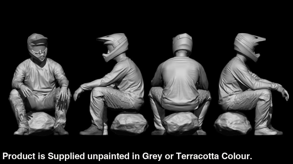 S3Ds0099 Mountain Bike Rider Figure