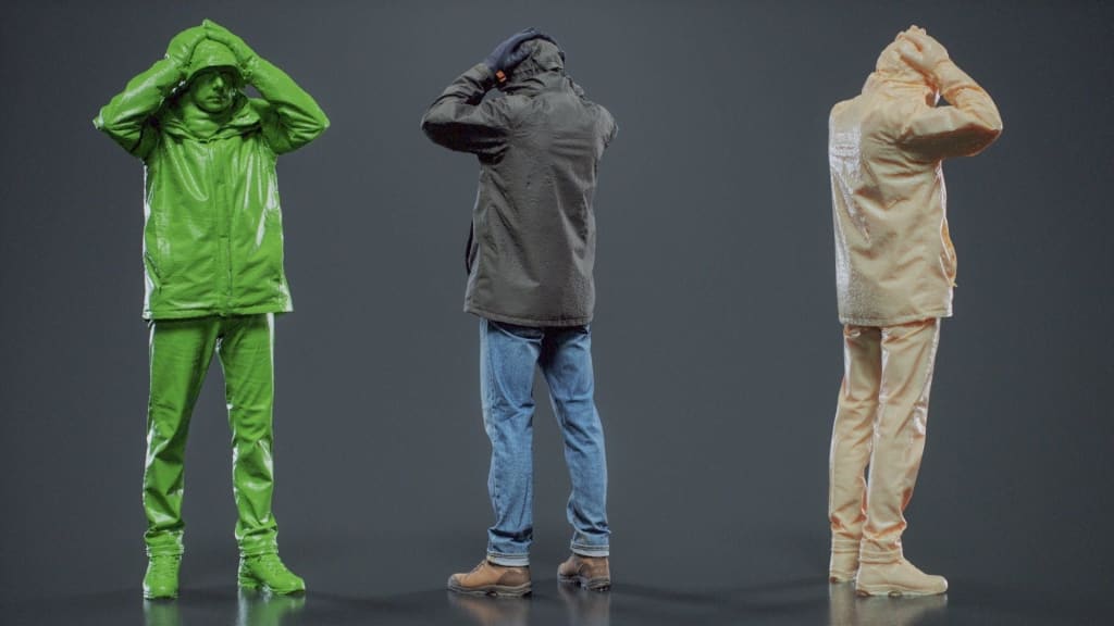 S3Ds0104 Man In Winter Clothes Figure