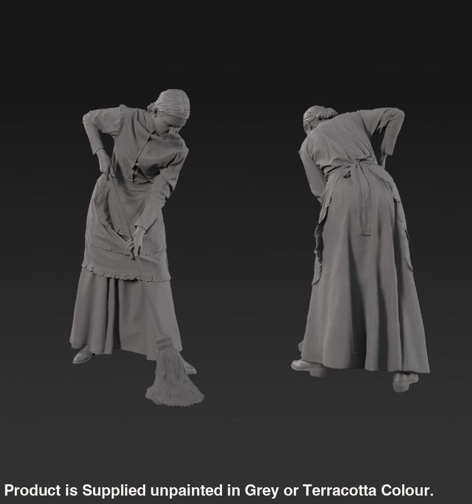 132s-0111 1900s Maid - Kitchen Staff Figure