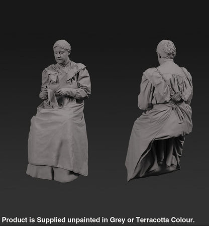 132s-0112 Sitting Maid Figure