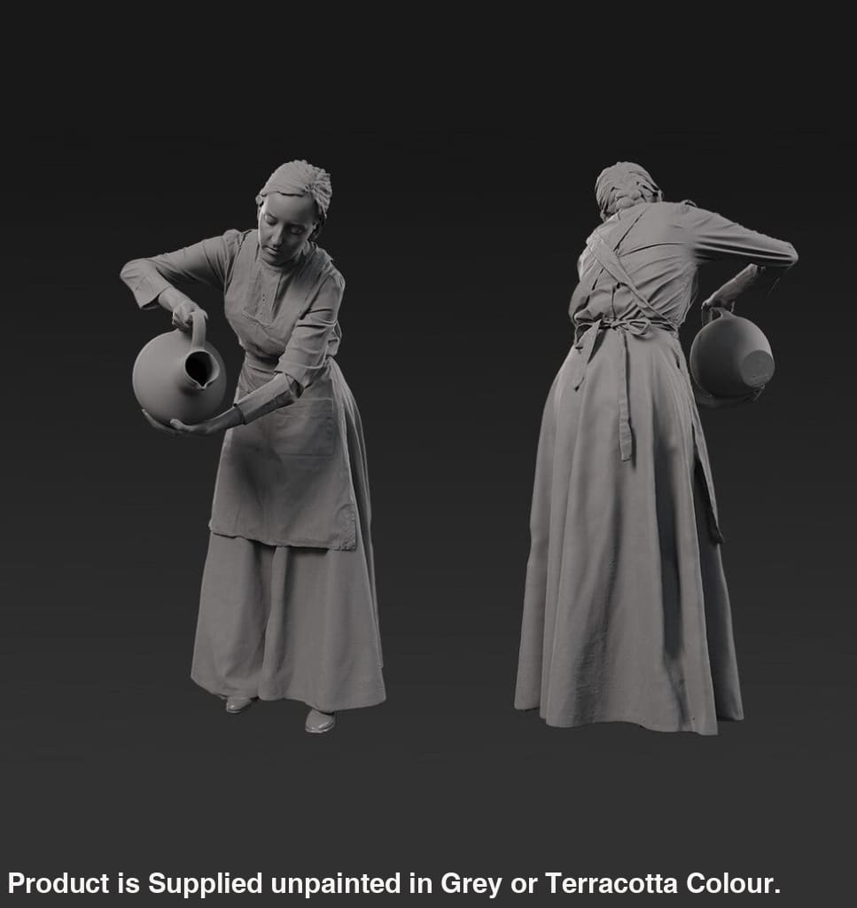 132s-0115 Maid With Water Jug Figure