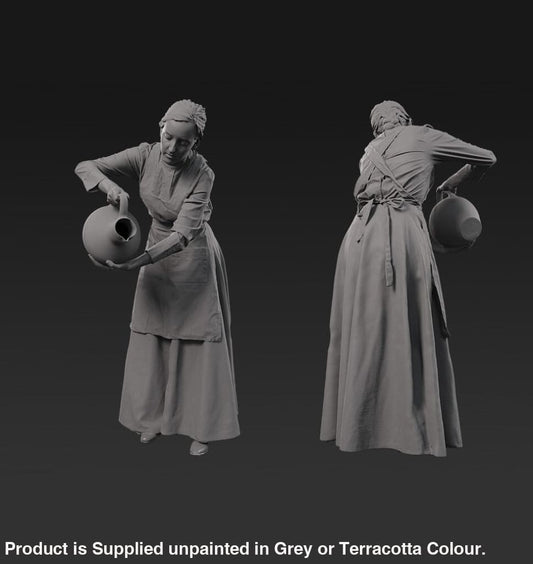 132s-0115 Maid With Water Jug Figure