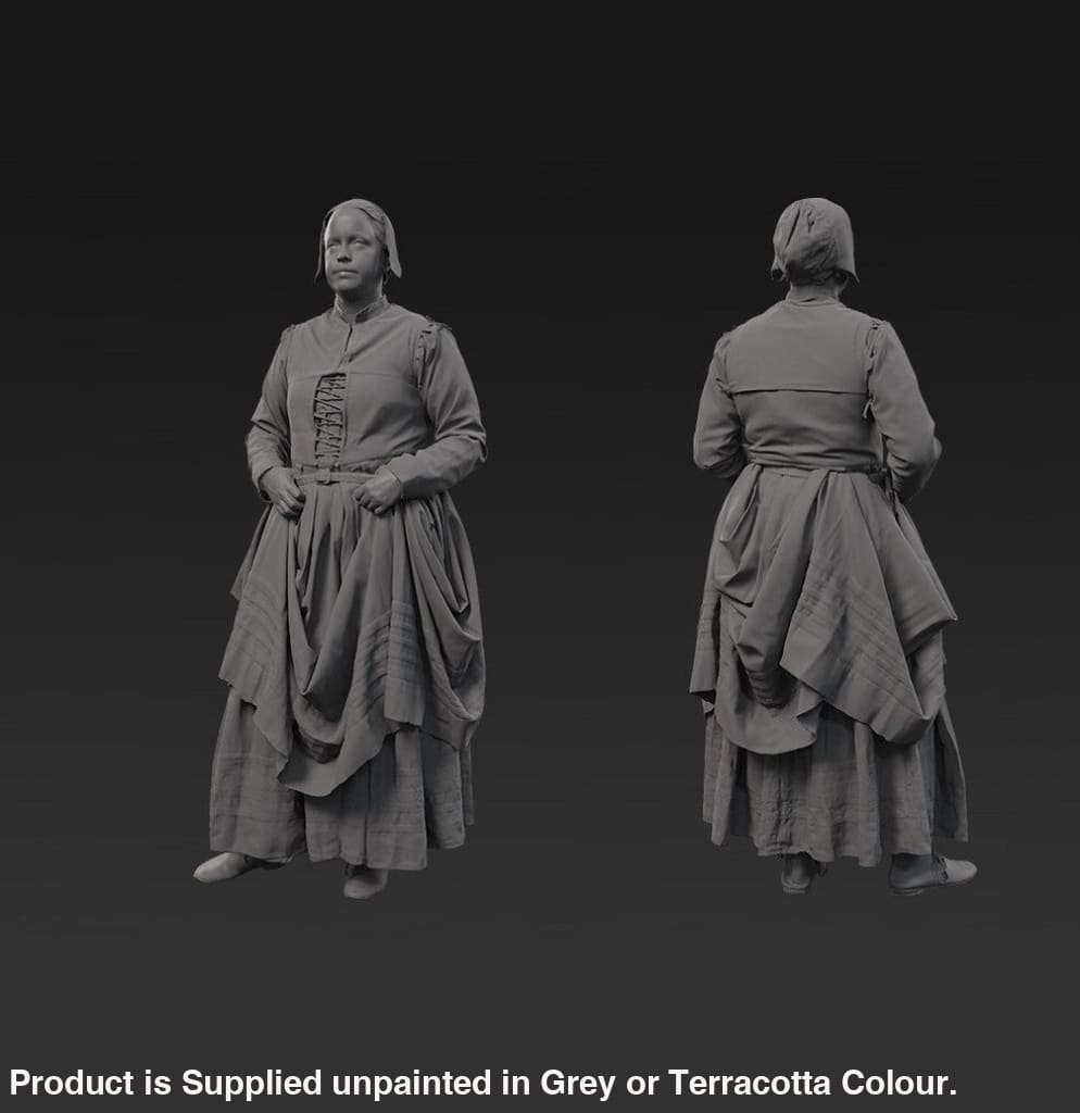 132s-0116 Medieval female Figure