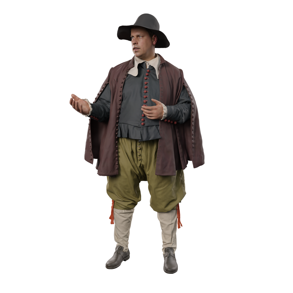 132s-0118 Medieval Male Figure