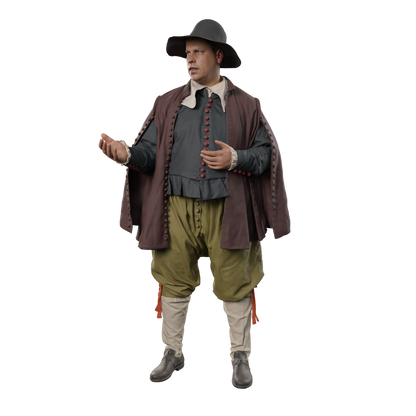 132s-0118 Medieval Male Figure