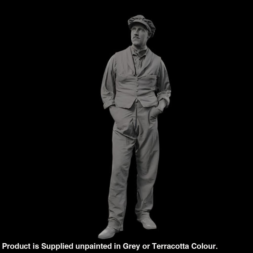 132s-0124 1900’s Farm worker Figure