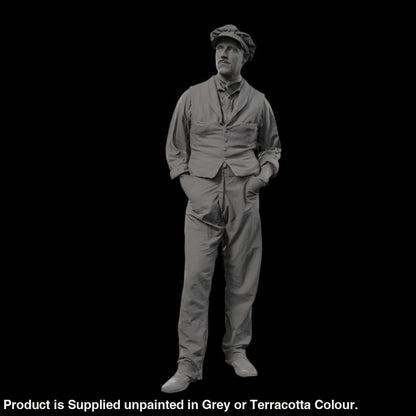 132s-0124 1900’s Farm worker Figure
