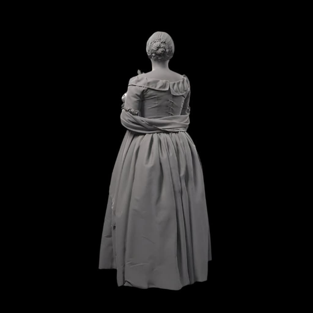 132s-0125 Elegant 1900’s Lady Figure