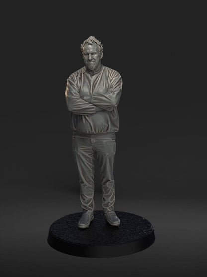 132s-0160 Male Arms Folded Figure