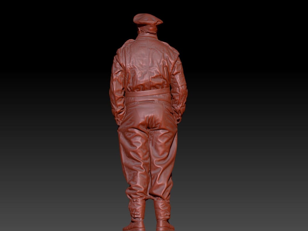 S3Ds0013 Homeguard Officer Flat Cap Figure