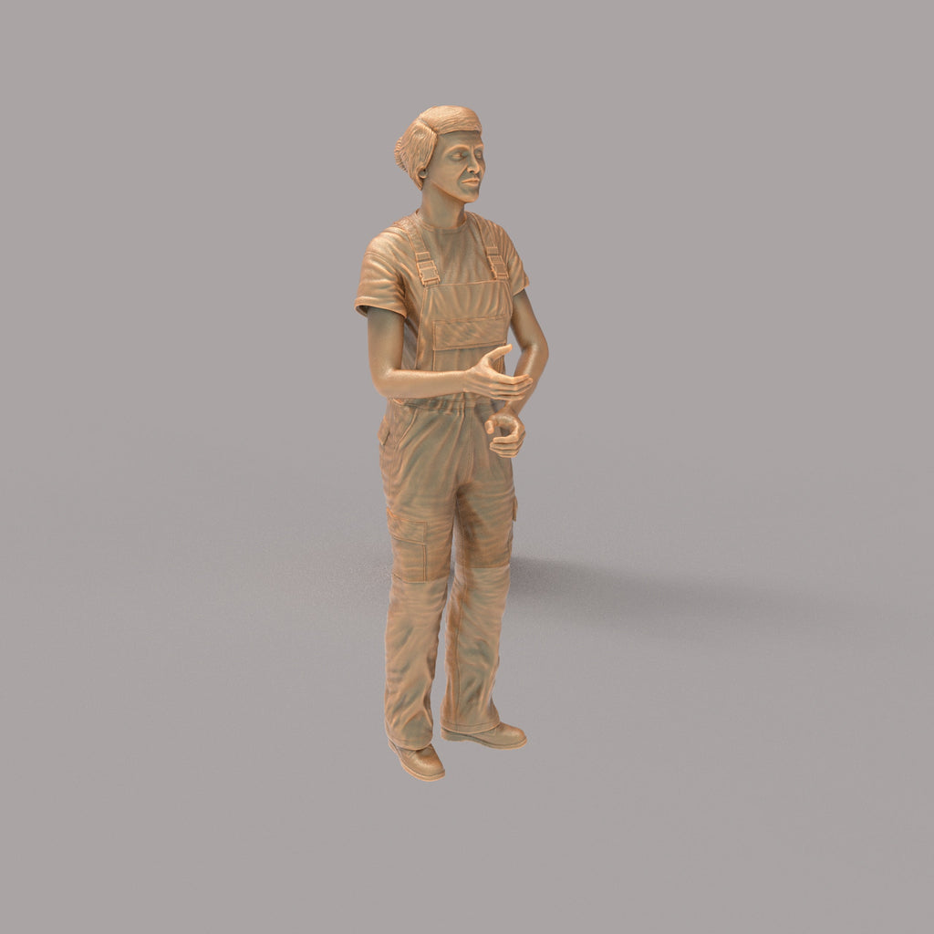 MM2090 Girl in Overalls