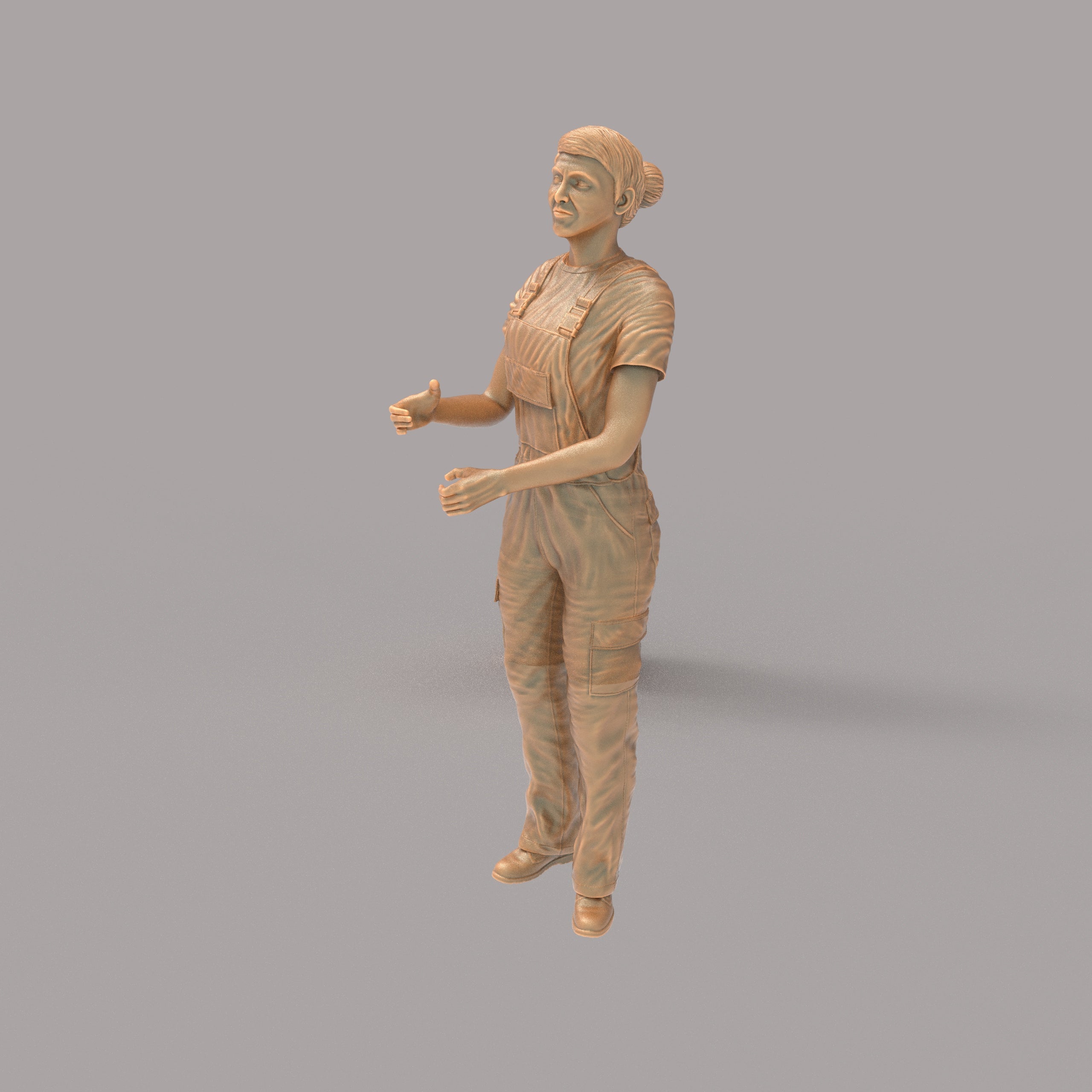 MM2090 Girl in Overalls